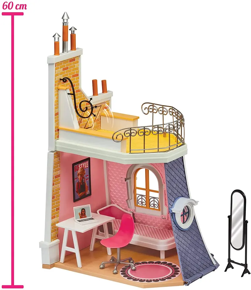 Miraculous -  Marinette Bedroom And Balcony 2-In-1 Playset 1