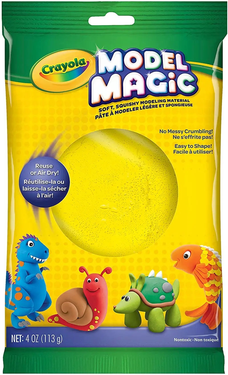 Model Magic, 4-Oz. Pouch - Neon Yellow 1