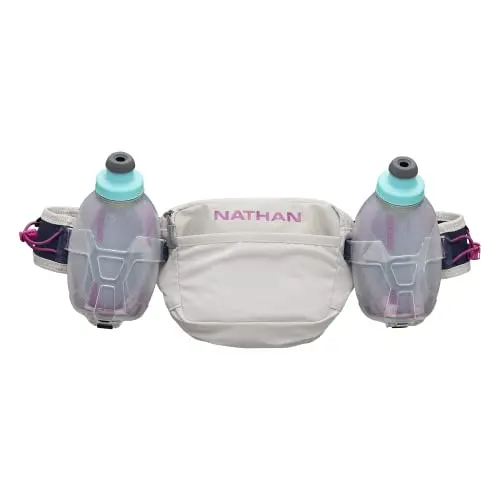 Nathan Trail Mix Plus 3.0 Insulated Hydration Belt Vapor Grey/Magenta 1