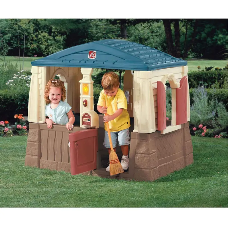 Neat & Tidy Cottage Outdoor Playhouse ,Kitchen For Kids 1