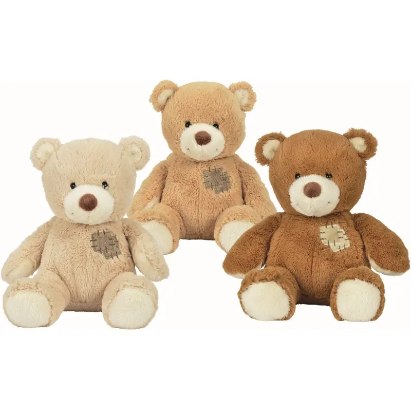 Nicotoy - Bear With Patch 25Cm (3Ass) Dark Brown 1