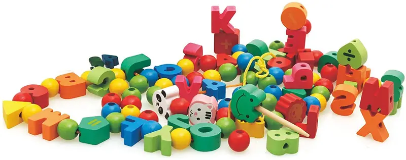 Number Letter Bead Educational Wooden Toy 1