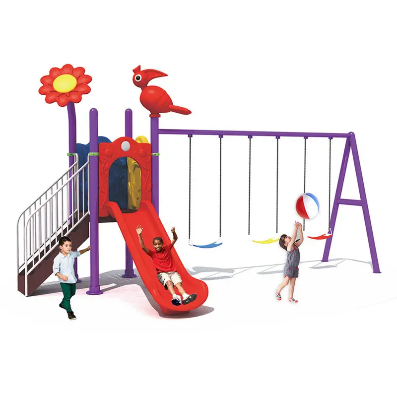 One Slide And Three Swings Playground 1