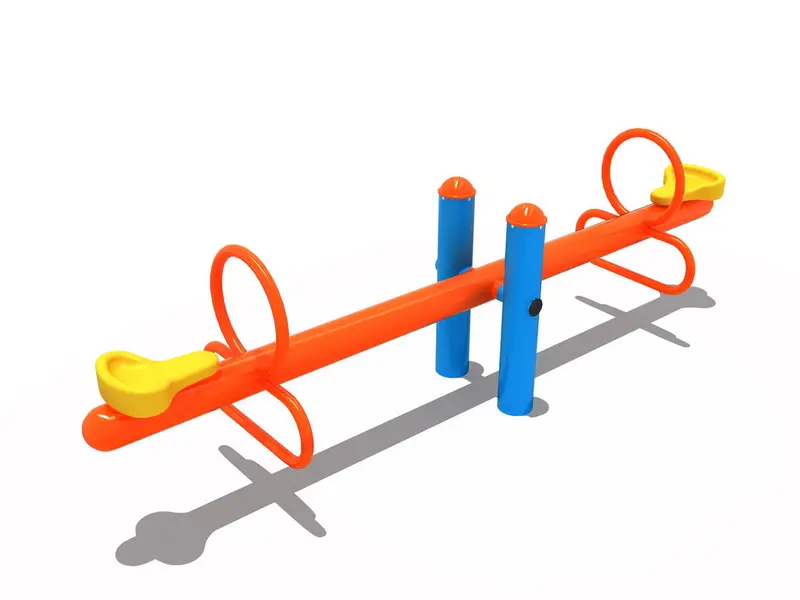 Orange And Yellow Outdoor Seesaw 1