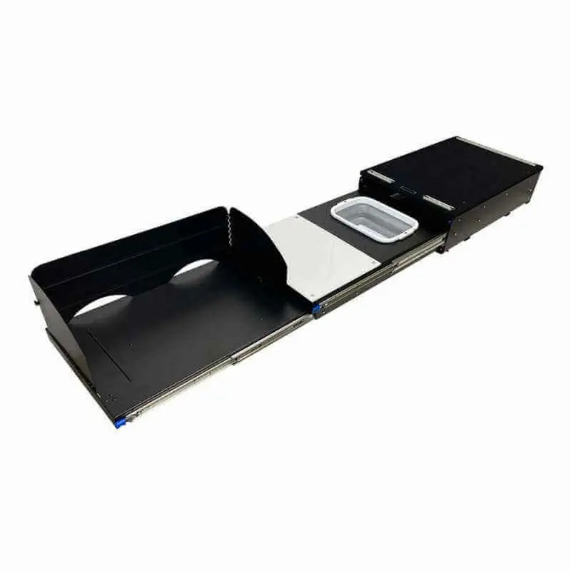 Overland Vehicle Systems - Cargo Box Kitchen With Slide Out Sink, Cooking Shelve And Slide Out Work Station - 21010401 1
