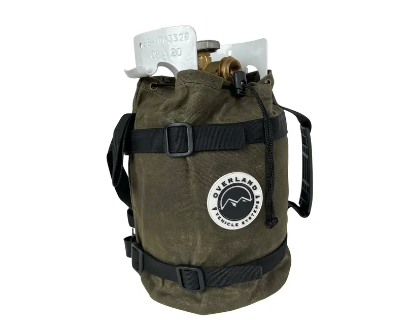 Overland Vehicle Systems - Organize With Wax Canvas Propane Cover - 21189941 1