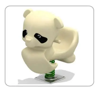 Panda Shape Outdoor Seesaw 1