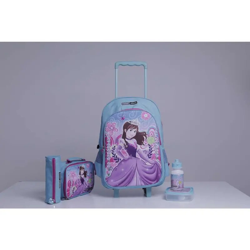 Para John 5 In 1 Wheeled School Backpack Set With Lunch Box 1