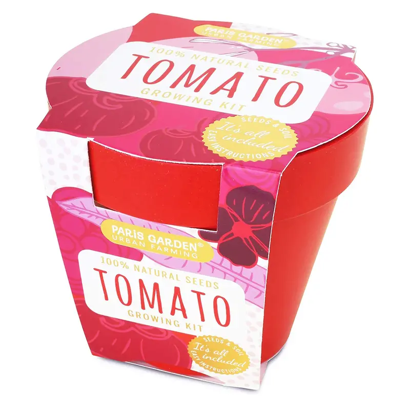 Paris Garden Bio Pot With Planters & Seed Growing Kit - Tomatoes 1