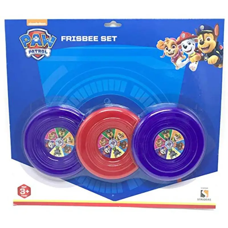 Paw Patrol 3 Flying Discs (Frisbees) Set Multi Color 1