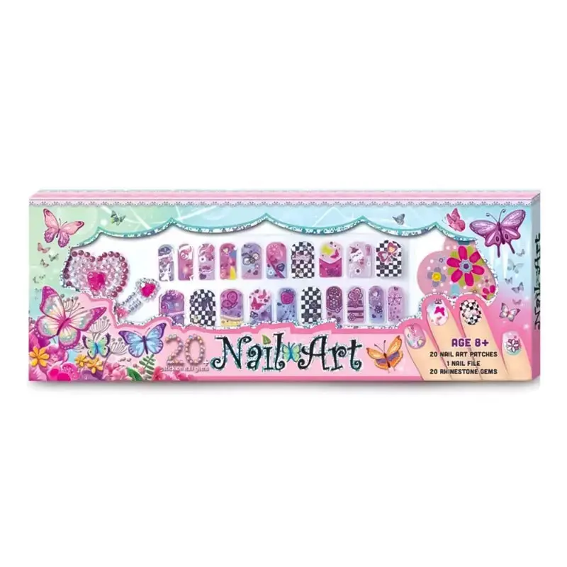 Pecoware Butterfly Nail Art Set For Girls 8 Years And Above 1