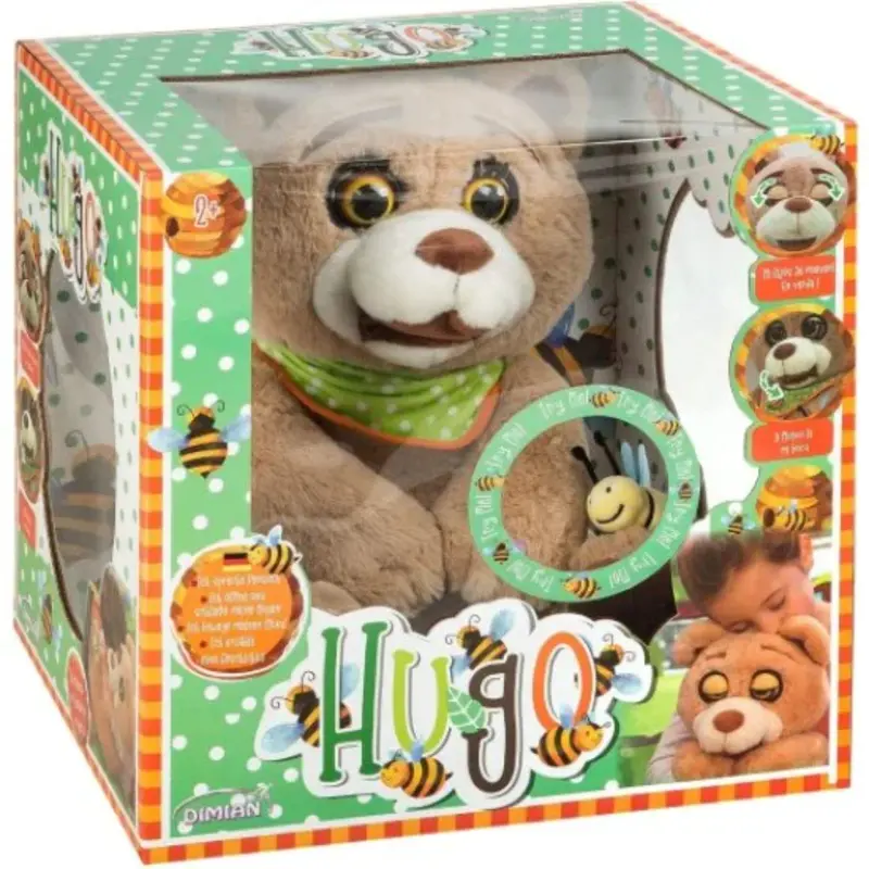 Plush Hugo With Moving Eyes & Mouth Three Fairy Tales In English 1