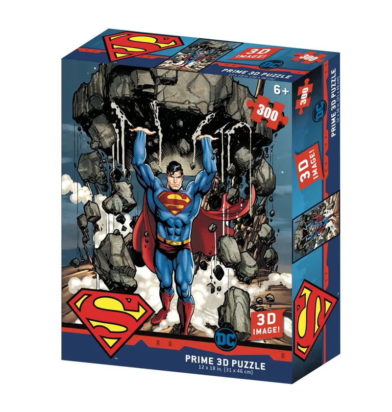 Prime 3D Puzzles - Dc Comics - Super Strength 300 Pcs Puzzle 1