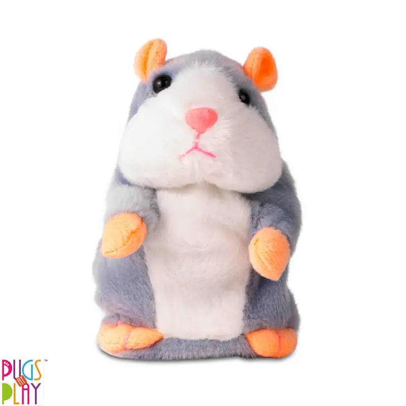 Pugs At Play Aggy And Maggy Talking Hamster Plush Toy 1