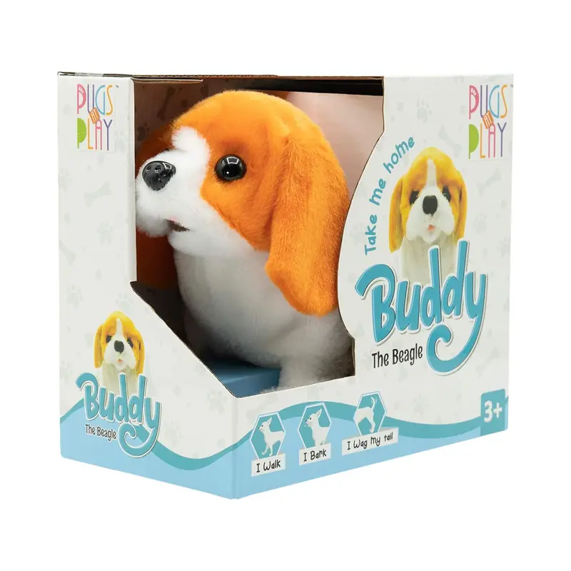 Pugs At Play Buddy Walking Dog – The Beagle Kids Animal Toy 1