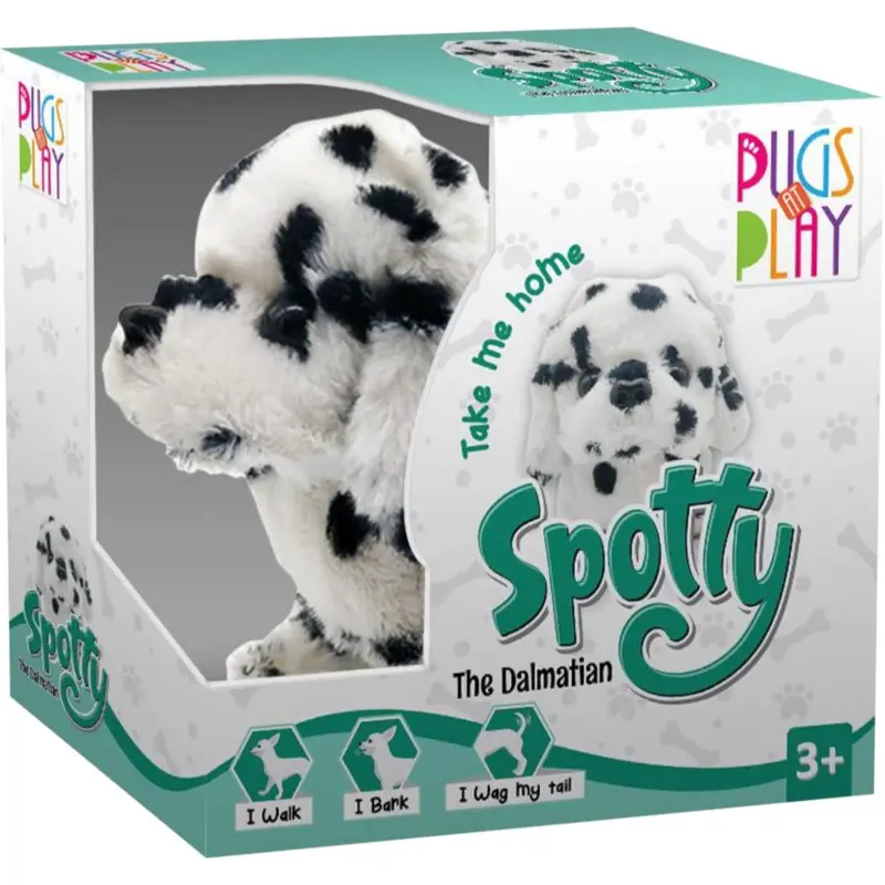 Pugs At Play Spotty Walking Dog – The Dalmatian Kids Animal Toy 1