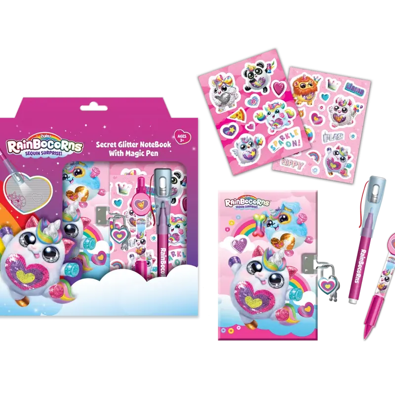 Rainbocorns - Colouring Set With Metal Pencil Case 1
