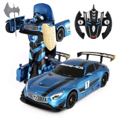 Rastar 74820 1/14 R/C Mercedes Benz Gt3 Transformable Blue 1