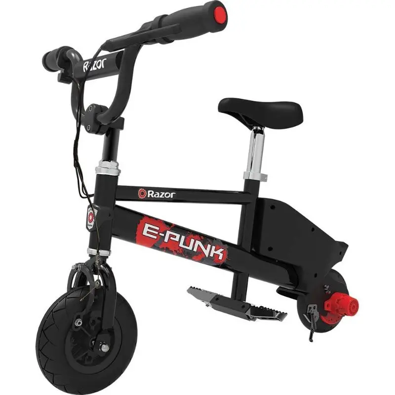 Razor E-Punk Mini Scootr Blck/Red 14Km/H 1