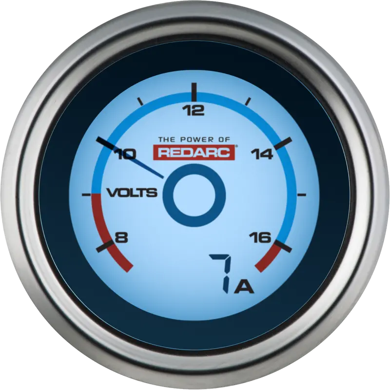 Redarc - Single Bat. Voltage Gauge - G52-Va 1