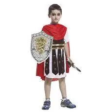 Roman Warrior Spartan Gladiator Boy Costume 1