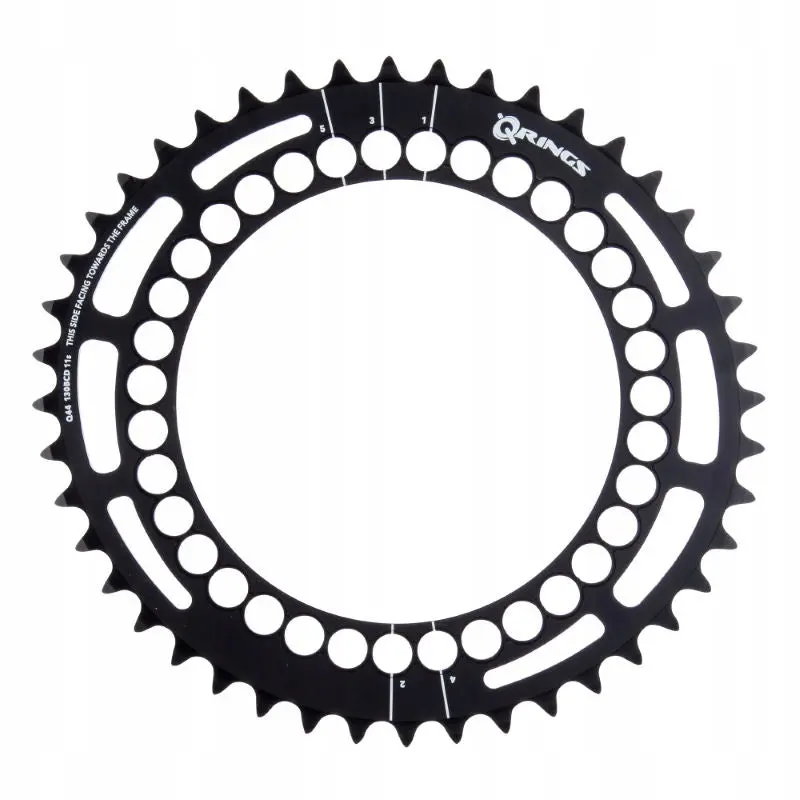 Rotor Qring 44T 130/5 Bcd Black Inner Oval 1