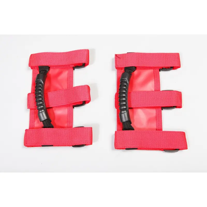 Rugged Ridge 13505.03 Ultimate Grab Handle Kit, Red; 55-21 Jeep Cj/Wrangler / 20-21 Gladiator 1