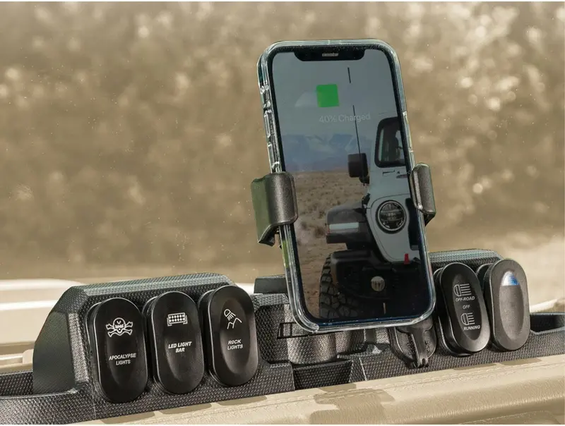 Rugged Ridge - Dash Mount Pod W/ Switches;Black;Jeep - 13551.29 1