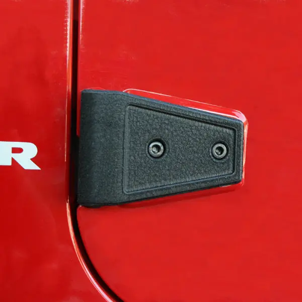 Rugged Ridge - Door Hinge Cover Kit, Black; 07-16 Jeep Wrangler Jku - 11202.05 1