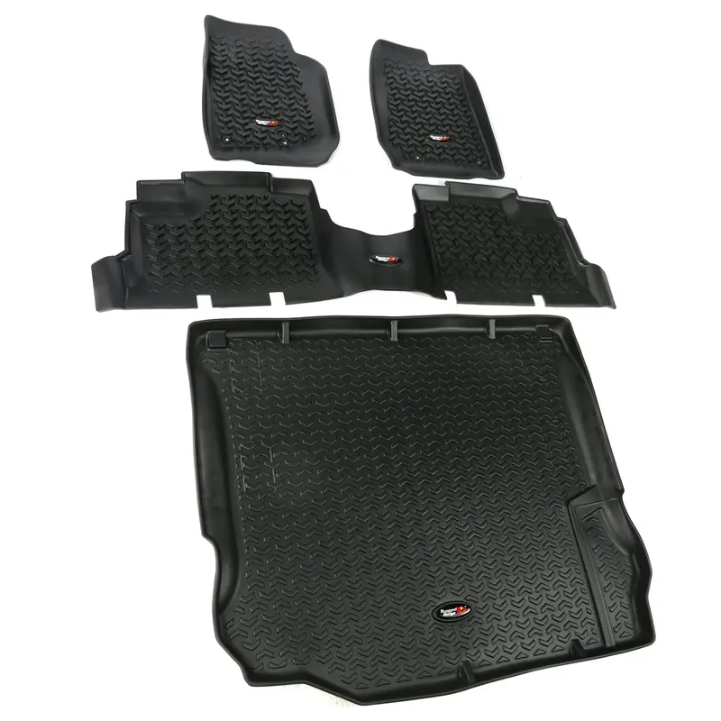 Rugged Ridge - Floor Liners, Kit, Black, 4-Door; 11-16 Jeep Wrangler Jk - 12988.04 1