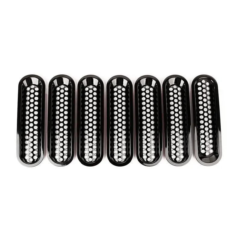 Rugged Ridge - Grille Insert Kit, Perforated, Black; 07-18 Jeep Wrangler - 11306.31 1