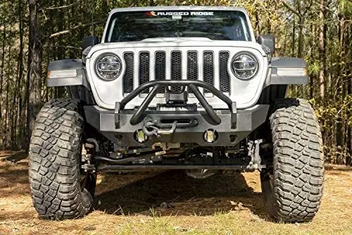 Rugged Ridge - Hd Bumper, Stubby, Front; 07-18 Wrangler Jk, 18-20 Wrangler Jl, 2020 Gladiator Jt - 11540.32 1