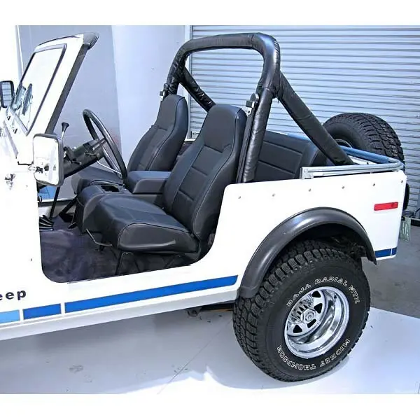 Rugged Ridge - High-Back Front Seat, No-Recline, Black; 76-02 Jeep Cj/Wrangler Yj/Tj - 13401.01 1