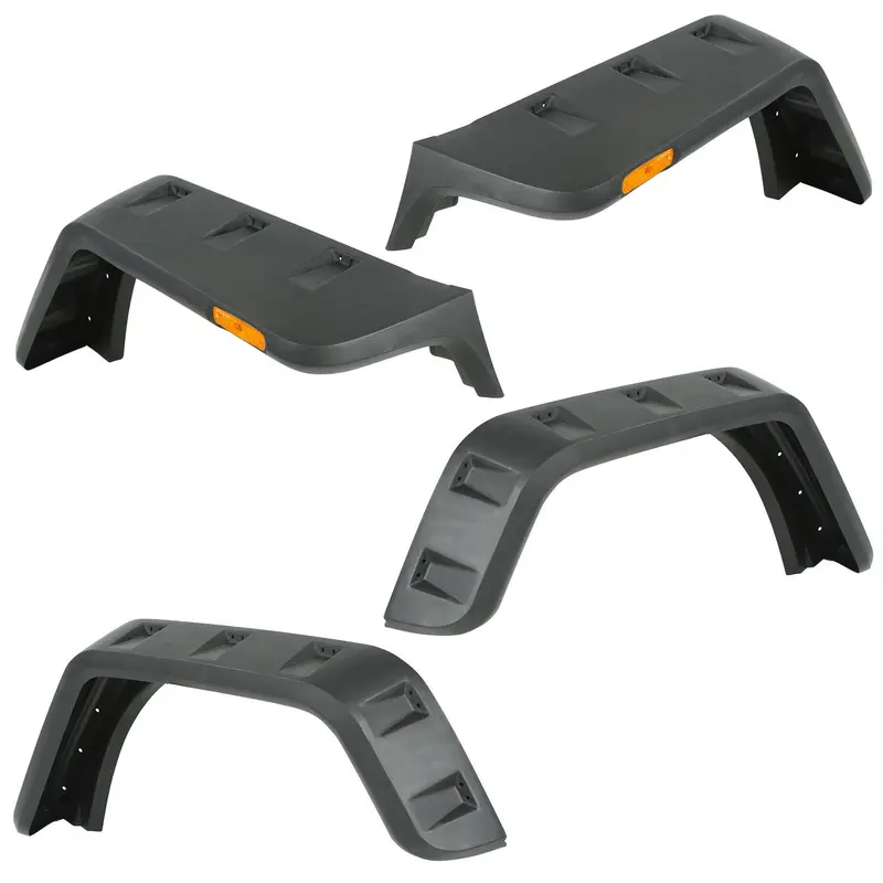 Rugged Ridge - Hurricane Fender Flare Kit, Us, Smooth; 07-16 Jeep Wrangler Jk - 11640.25 1