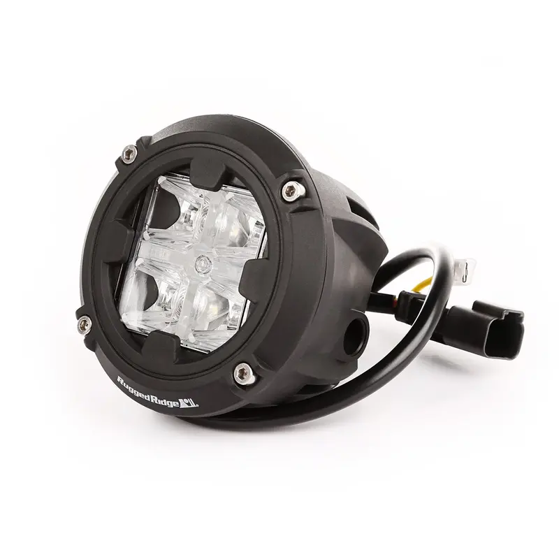 Rugged Ridge - Light Kit, 3.5 Inch Round, Combo High/Low Beam - 15209.31 1