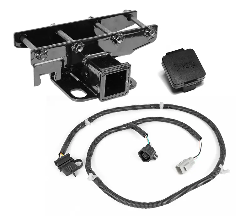 Rugged Ridge - Receiver Hitch Kit, Jeep Logo; 07-16 Jeep Wrangler Jk - 11580.52 1