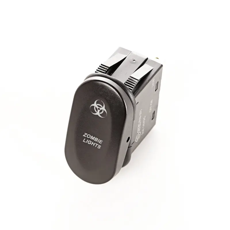 Rugged Ridge - Rocker Switch, 2 Position, Zombie Lights, Amber - 17235.06 1
