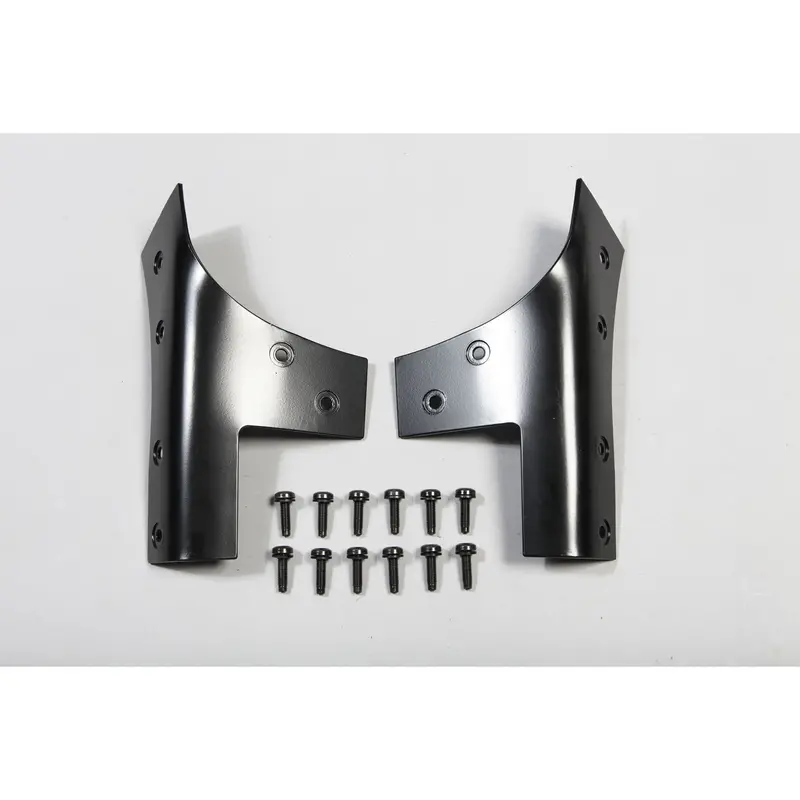 Rugged Ridge - Rugged Ridge 11209.03 Windshield Hinge Kit, Black; 07-18 Jeep Wrangler Jk - 11209.03 1