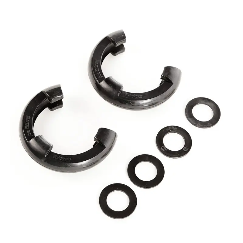 Rugged Ridge - Rugged Ridge 11235.30 D-Ring Shackle Isolator Kit, Black Pair, 3/4 Inch - 11235.30 1