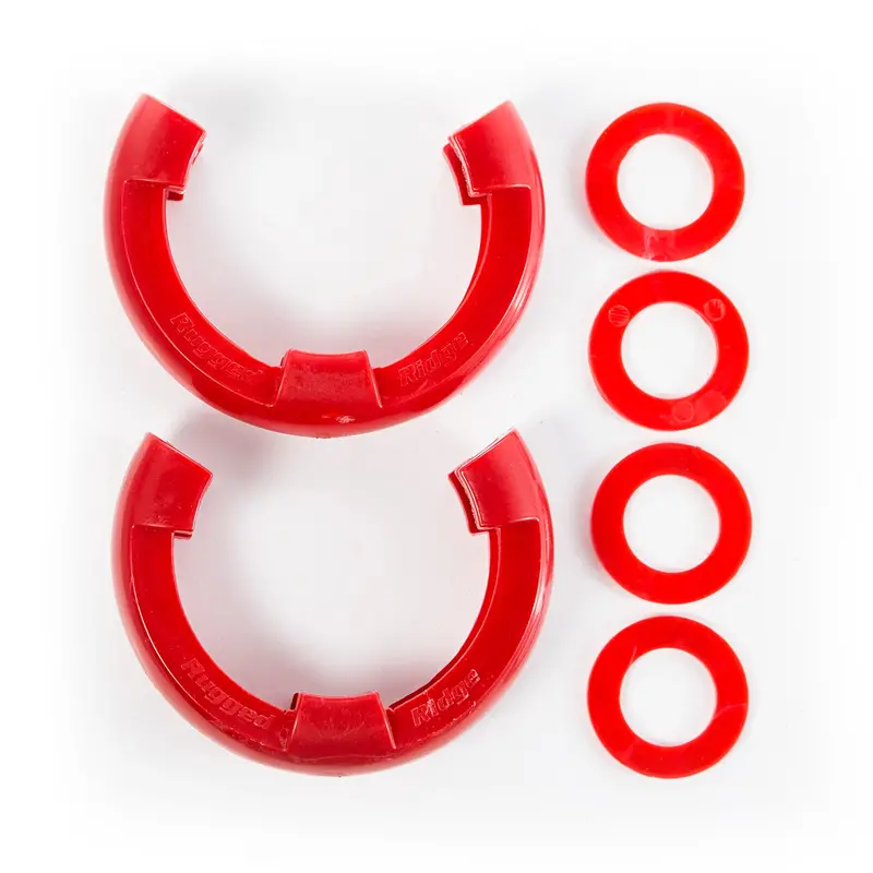 Rugged Ridge - Rugged Ridge 11235.31 D-Ring Shackle Isolator Kit, Red Pair, 3/4 Inch - 11235.31 1