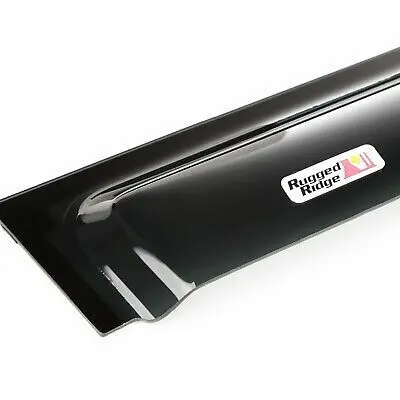 Rugged Ridge - Rugged Ridge 11349.17 Window Visors, Matte Black; 18-21 Jeep Wrangler / 20-21 Gladiator - 11349.17 1