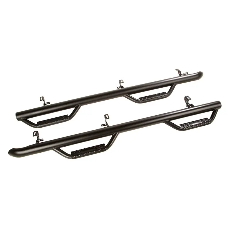 Rugged Ridge - Rugged Ridge 11596.04 Spartan Nerf Bar Kit, Textured Black; 18-21 Jeep Wrangler Jlu, 4 Door - 11596.04 1