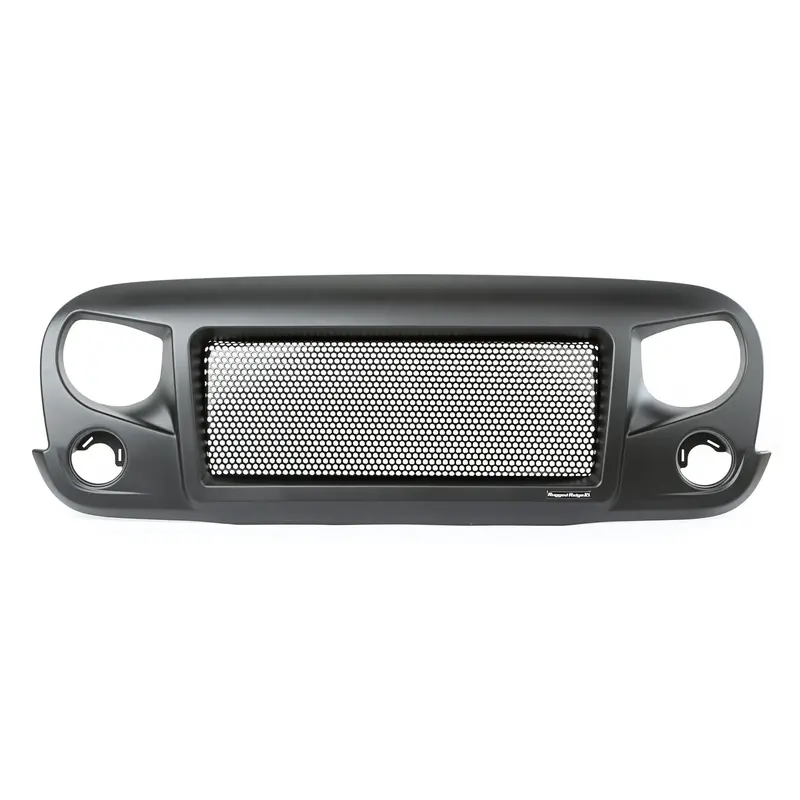 Rugged Ridge - Rugged Ridge 12034.01 Spartan Grille, Satin Black; 07-18 Jeep Wrangler Jk - 12034.01 1
