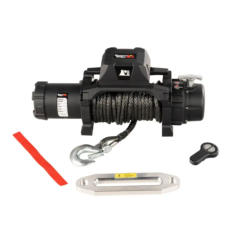 Rugged Ridge - Rugged Ridge 15100.08 Trekker Winch, 10,000 Lbs, Synthetic Rope, Ip68 Waterproof, Wireless - 15100.08 1