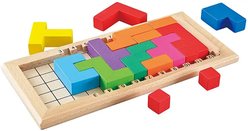 Russian Blocks Educational Wooden Toy 1