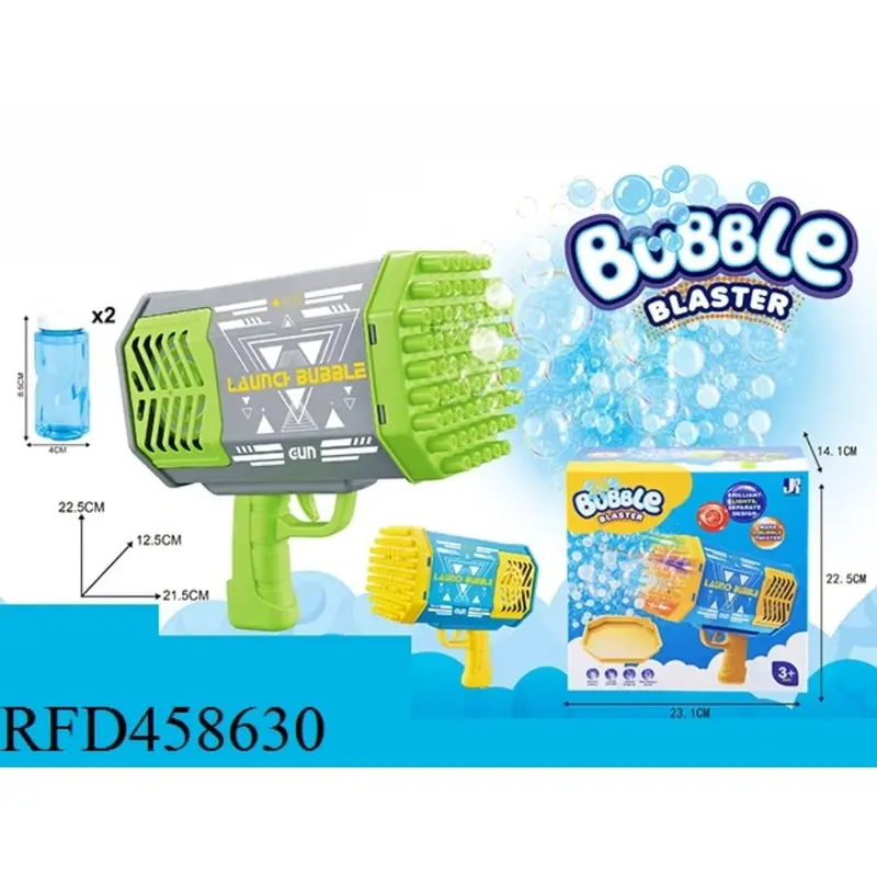 Sam Toys - Bubble Machine Colorful Lights Bubble Launcher 69 Bubble Nozzles  Bubble Gun, 1