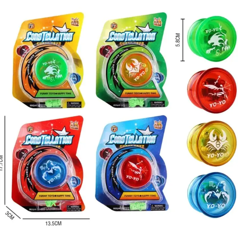 Sam Toys -Yoyo With Light 5.8 Cm - Assorted Multi Colour 1