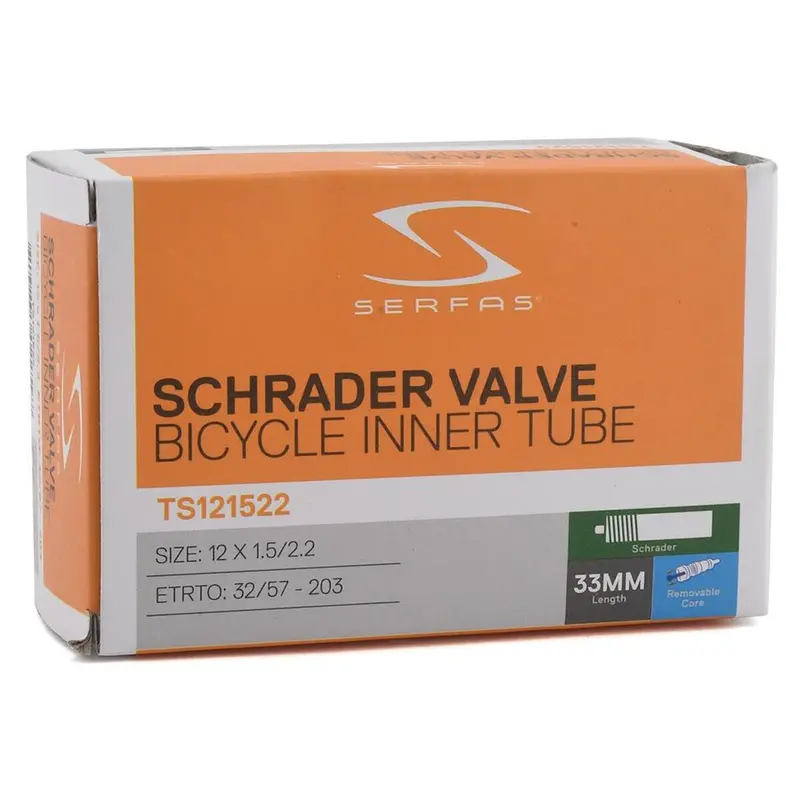 Serfas Schrader Valve Inner Tube 12X1.5-2.20 33Mm 1