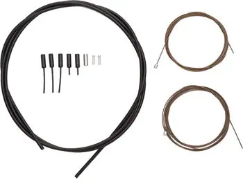 Shimano Dura-Ace Sp41 Polymer-Coated Derailleur Cable Set, Black 1
