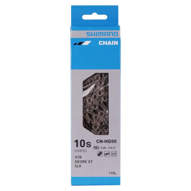Shimano Xt Cn-Hg95 Chain - 10-Speed, 116 Links, Silver 1
